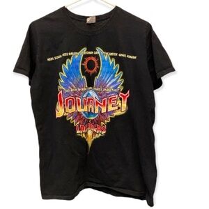 JOURNEY Hall Of Fame 2017 Staff! Concert T Shirt Las Vegas Hard Rock Cafe Sz Lg